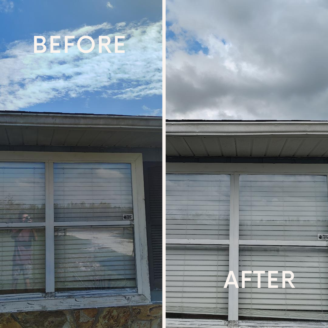 front window soft wash